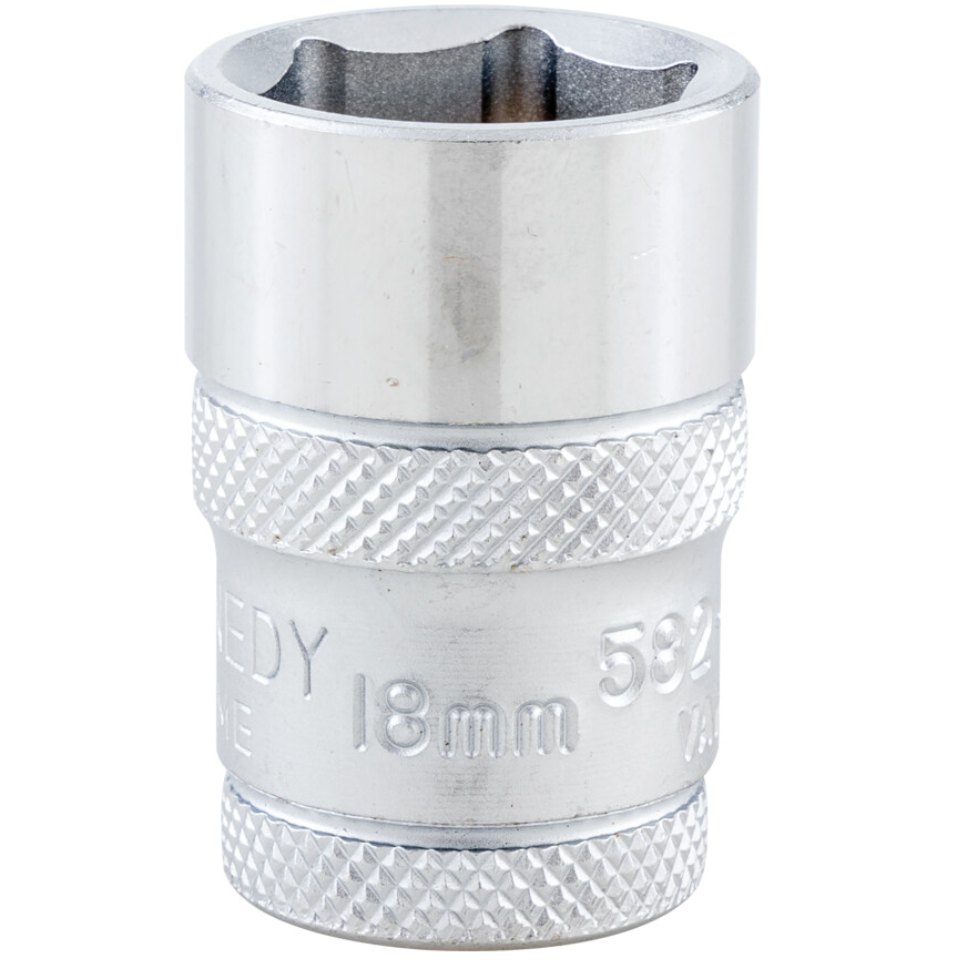 Kennedy-Pro KEN5827356K | 1/2in. Drive, Hexagon Socket | 18mm, Metric, 6 Point