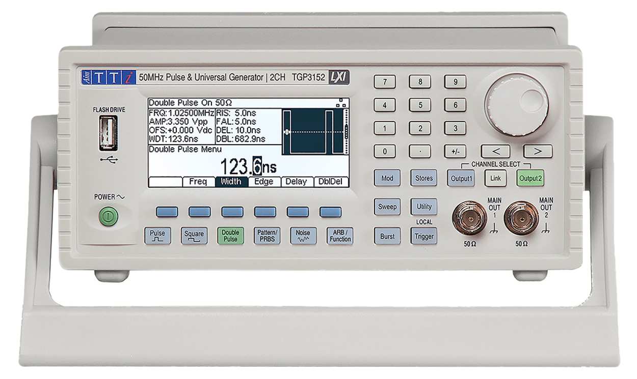 Aim-TTi TGP3152 Pulse Generator, 1 mHz min, 25 (Double Pulse) MHz, 50 (Pulse) MHz max