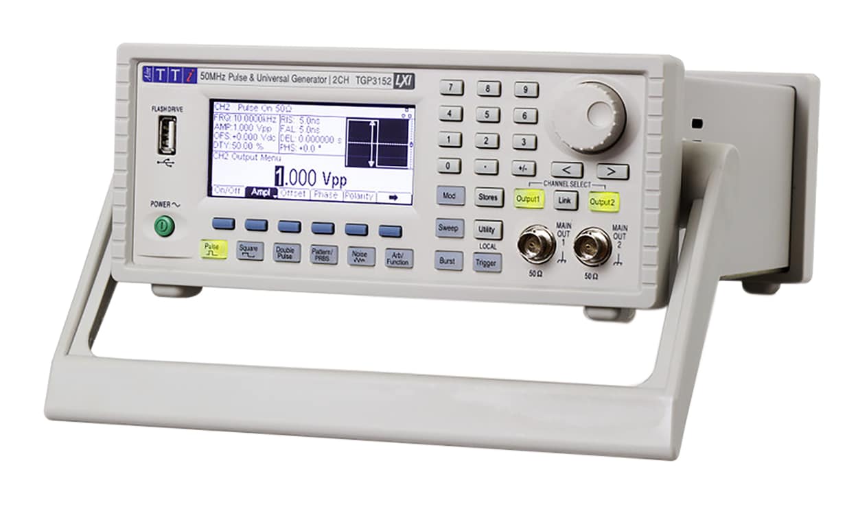 Aim-TTi TGP3152 Pulse Generator, 1 mHz min, 25 (Double Pulse) MHz, 50 (Pulse) MHz max