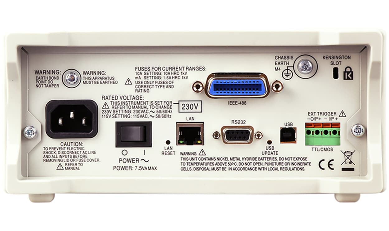 Bench Multimeter | Dual Measurement | with USB, RS232, LAN/LXI and GPIB Interfaces