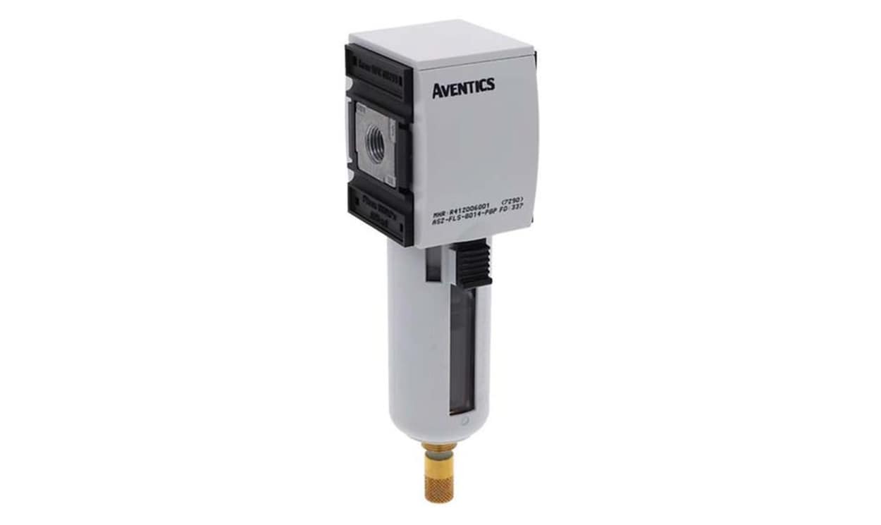 AVENTICS R412006001 AS2-FLS series 5μm G 1/4 1.5bar to 16 bar Filter 2100L/min max with Automatic drain