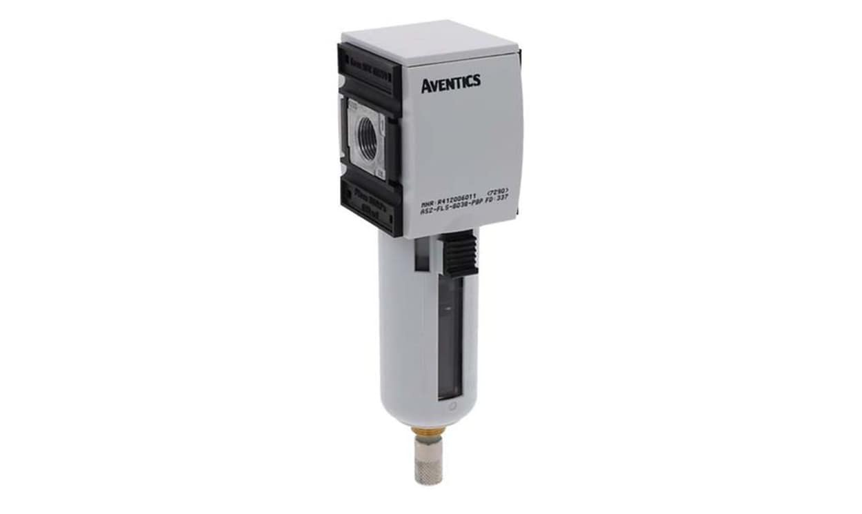 AVENTICS R412006011 AS2-FLS series 5μm G 3/8 1.5bar to 16 bar Filter 2100L/min max with Automatic drain