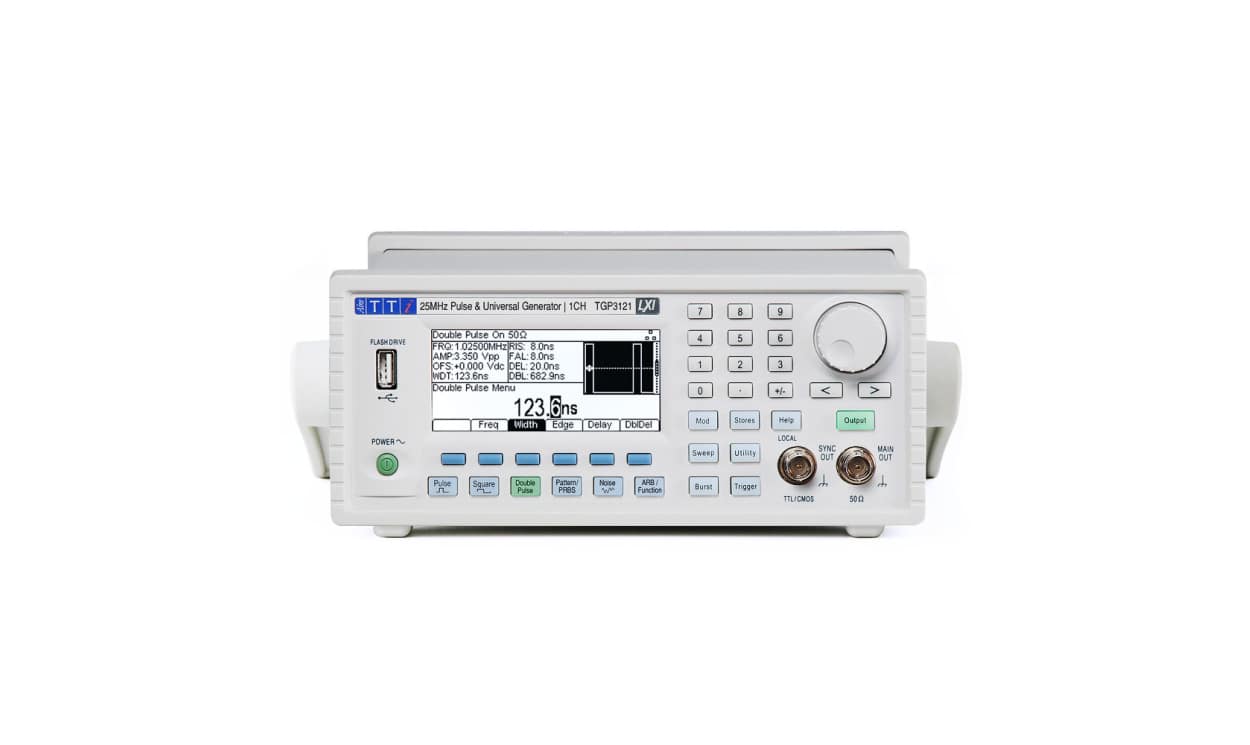 Aim-TTi TGP3121 Pulse Generator, 1 mHz min, 25 (Double Pulse) MHz, 50 (Pulse) MHz max