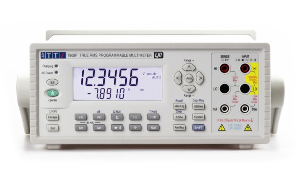 Bench Multimeter | Dual Measurement | with USB, RS232, LAN/LXI and GPIB Interfaces