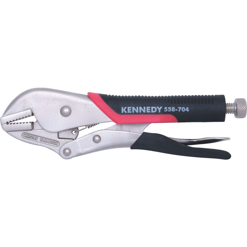 Kennedy 255mm/10 STRT JAW BI-MATERIAL HANDLE GRIP WRENCH