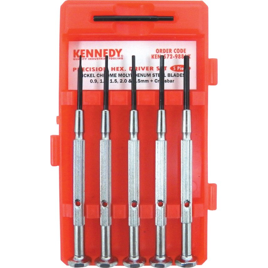 Kennedy 5-PCE 0.9-2.5mm HEXAGON SCREWDRIVER SET