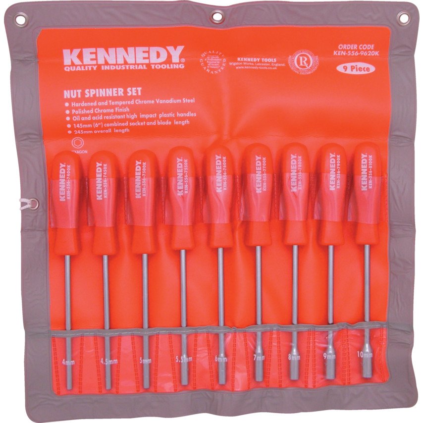 Kennedy 9-PCE METRIC NUT SPINNER SET
