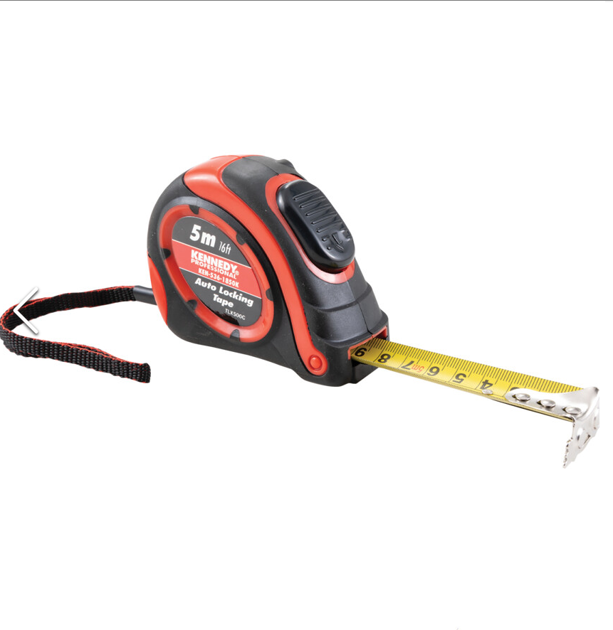 Kennedy-Pro KEN5361850K | TLX500C, 5m / 16ft | Double-Sided Measuring Tape | Metric and Imperial, Class II