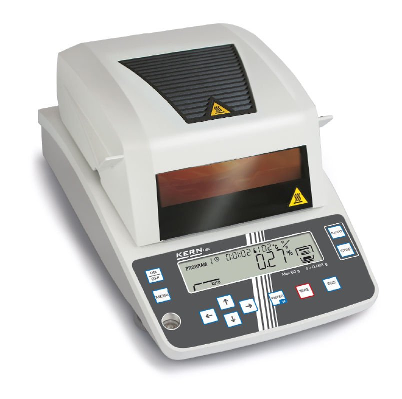 KERN DBS 60-3 MOISTURE ANALYSER | 1 MG READABILITY, 60 G MAX CAPACITY
