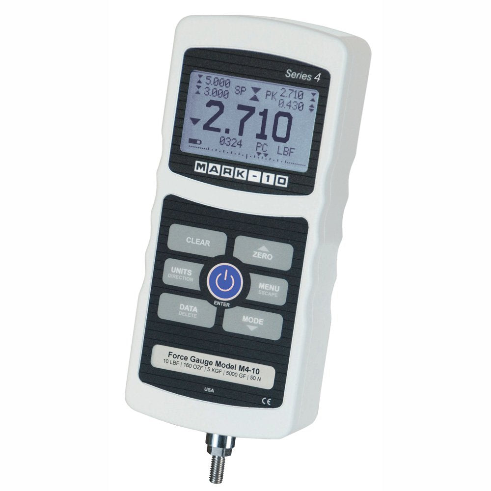 MARK 10 M4-500 FORCE GAUGE| 500 LBF / 8000 OZF / 250 KGF / 2500 N / 2.5 KN CAPACITY FORCE GAUGE