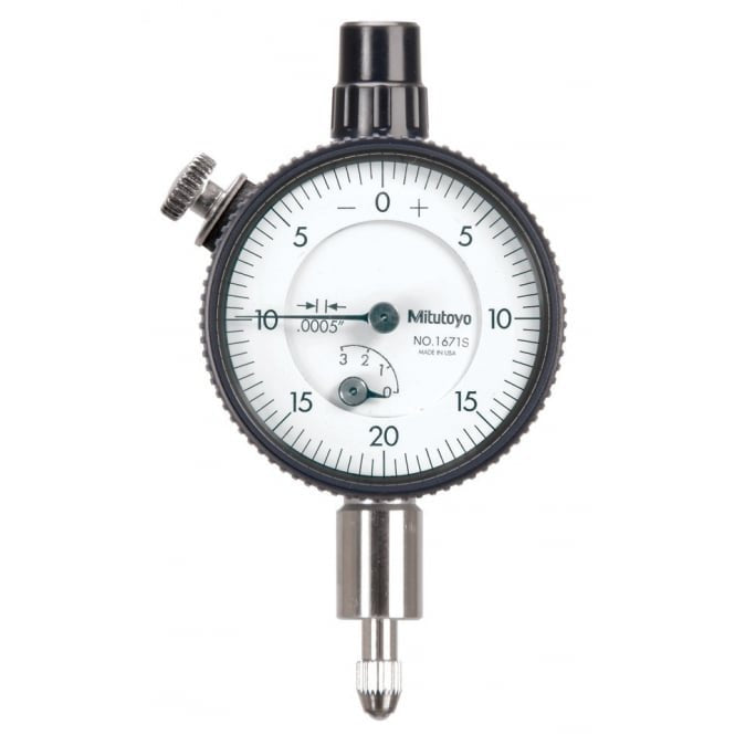 Mitutoyo 1671S Compact Dial Indicators range 0.1", Graduation 0.0005"
