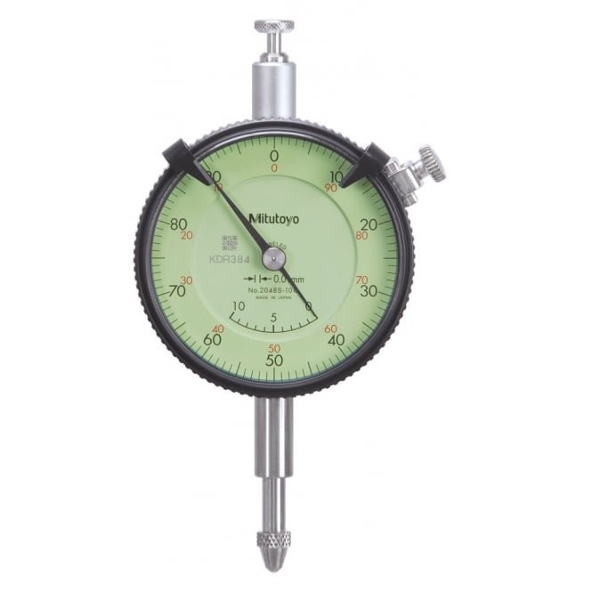 Mitutoyo 2048S-10 Adjustable-Hand Dial Indicator Range 10mm Graduation 0.01 mm