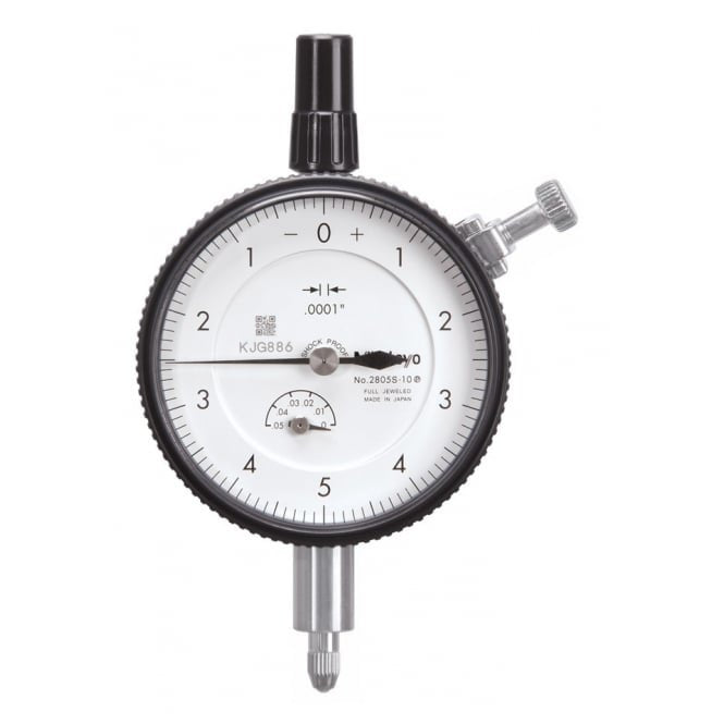 Mitutoyo 2805S-10 High resolution Standard Dial Indicator Range 0.05", Graduation .0001"