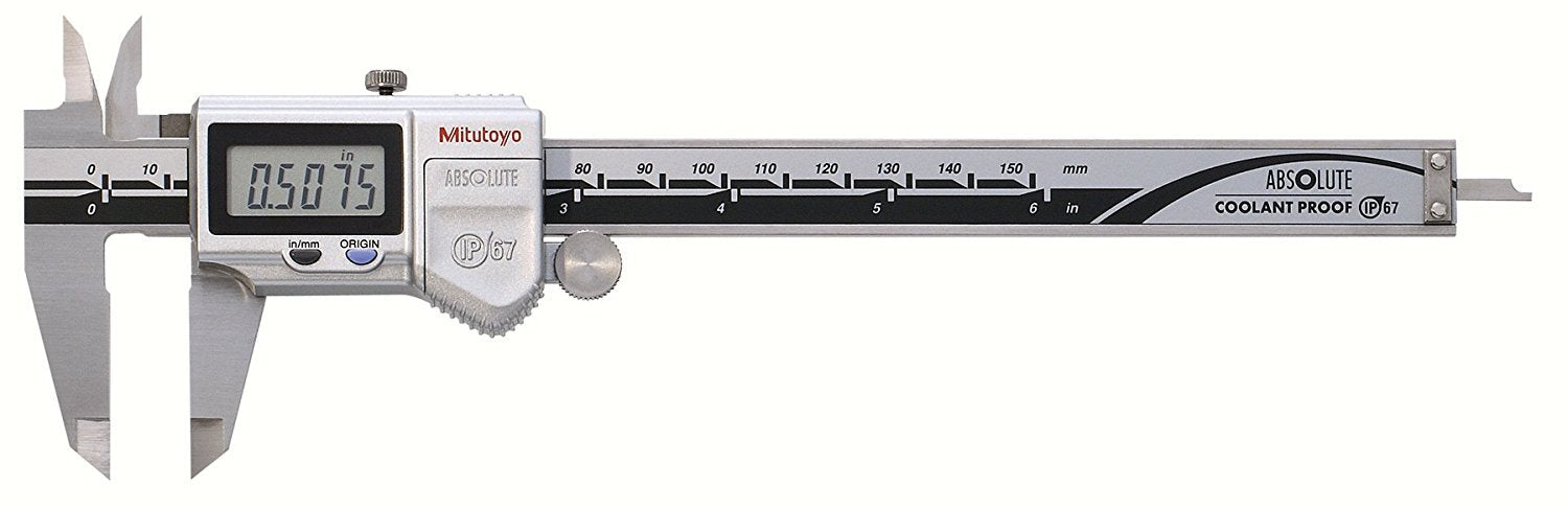 Mitutoyo 573-721 ABSOLUTE Digimatic Coolant Proof Point Caliper 0-150mm / 0-6"