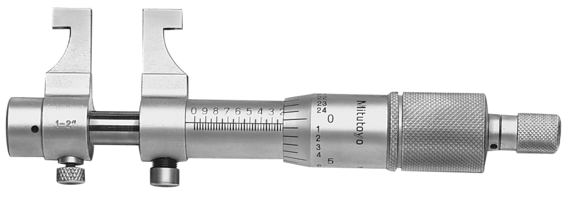 Mitutoyo 145-194 Caliper Jaw Inside Micrometer 1-2"
