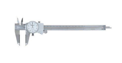 Mitutoyo 505-739 |Dial Caliper | Series 505 | ID/OD Carbide Tipped Jaws | Graduation 0.001 Inch | Accuracy ±0.002 Inch | Range 0 to 8 inch | Weight 185 g