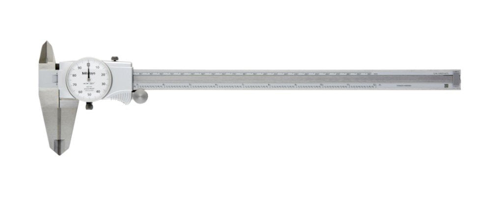 Mitutoyo 505-748 | Dial Caliper | Series 505 | ID/OD Carbide Tipped Jaws | Graduation 0.001 Inch | Accuracy ±0.002 Inch | Range 0 to 12 Inch | Weight 370 g