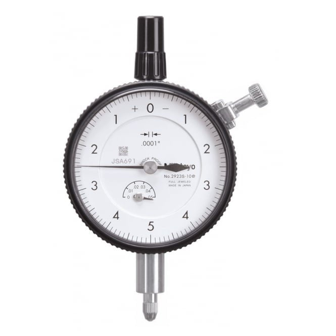 Mitutoyo 2923S-10 High Resolution Standard Dial Indicator Range 0.05", Graduation .0001"