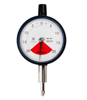 Mitutoyo 2977AB | Dial Gauge | Flat Back | ANSI/AGD Type | Series 2 | One Revolution | Graduation 0.0005 inch | Range 0.04 inch