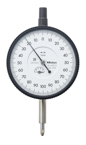 Mitutoyo 3109A-10 | Dial Gauge | Lug Back | ISO Type | Series 3 | Jewelled Bearing | Graduation 0.001 mm | Range 1 mm