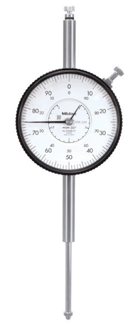 Mitutoyo 3424A-19 | Dial Gauge | Lug Back | ANSI/AGD Type | Series 3 | Jewelled Bearing | Graduation 0.001 inch | Range 2 inch