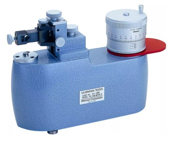 Mitutoyo 521-106 | Dial Indicator | Calibration Tester | Series 521 | Inch | Graduation 0.00001 inch | Range 0 to 0.2 inch | Mass 7.5 kg