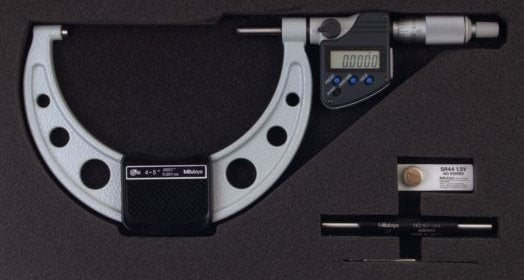 Mitutoyo 293-350-30 | Digital Micrometer IP65 | Inch/Metric Range 4 - 5" (101.6 - 127.0 mm) | With Data Output