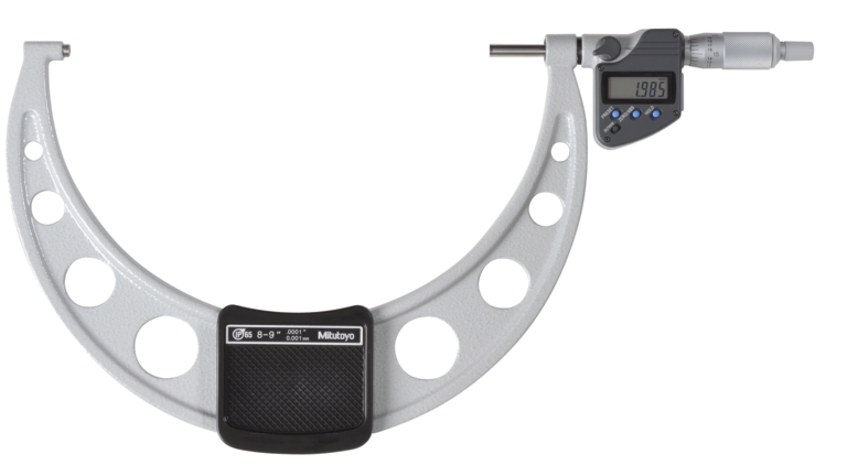 Mitutoyo 293-354-30 | Digital Micrometer IP65 | Inch/Metric Range 8 - 9" (203.2 - 228.6 mm) | with Data Output