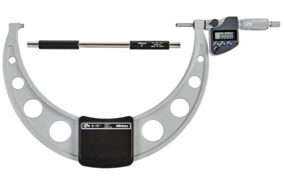 Mitutoyo 293-355-30 | Digital Micrometer IP65 Inch/Metric | Range 9 - 10" (228.6 - 254.0 mm) | with Data Output