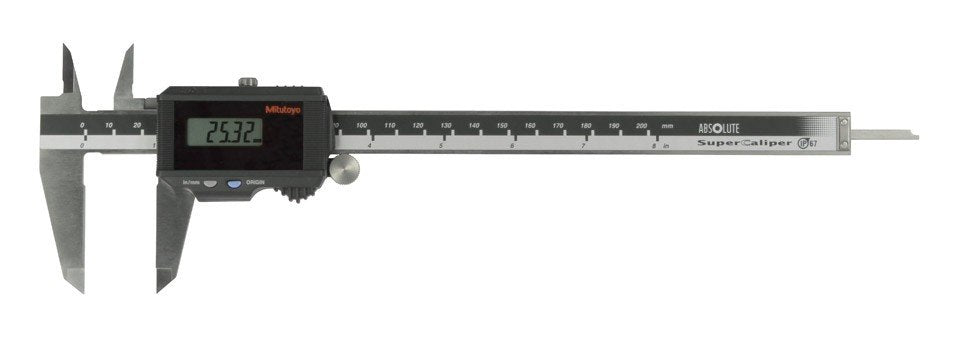 Mitutoyo 500-787 ABSOLUTE Digimatic Solar Super Caliper 0-200mm / 0-8"