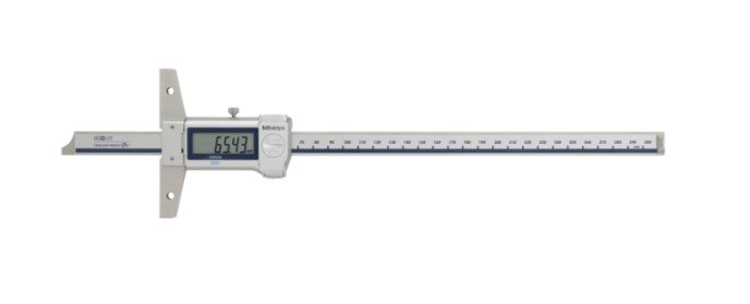 Mitutoyo 571-253-20 | Digital ABS Depth Gauge | Series 571 | Digital Step 0.01 mm | Accuracy ±0.03 mm | Range 0 to 300 mm | Weight 315 g