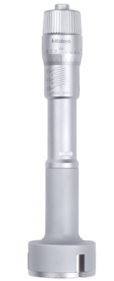 Mitutoyo 368-868, 3-Holtest (Type II) Three-Point Bore Micrometer Economy Type, Range 1.2 - 1.6", Graduation.0002"