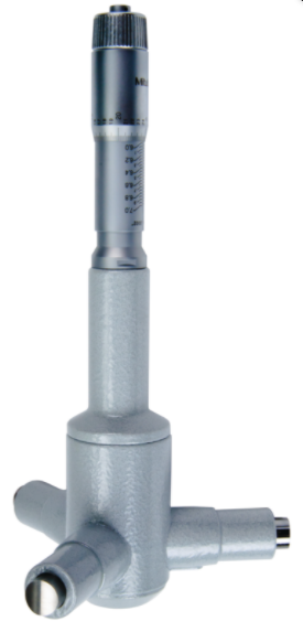 Mitutoyo 368-876, 3-Holtest (Type II) Three-Point Bore Micrometer Economy Type, Range 6 - 7", Graduation.0002"