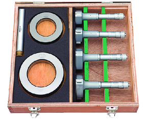Mitutoyo 368-993, 3-Point Internal Micrometer Holtest Set 50-100mm (4 pcs.), Economy Set