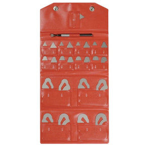 Mitutoyo 186-901 Radius Gauge Set, Range 1/64"-1/2"