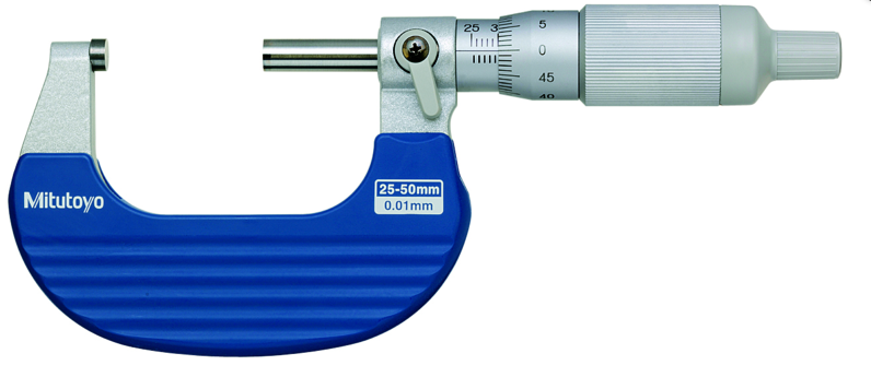 Mitutoyo 102-702 | Ratchet Thimble Micrometer | Range 25 50mm, Graduation 0.01mm - generaltechuae
