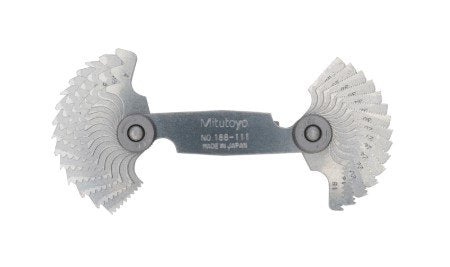 Mitutoyo 188-111 | Thread Pitch Gauge | Series 188 | Leaves 30 | Range 4 to 42 TPI
