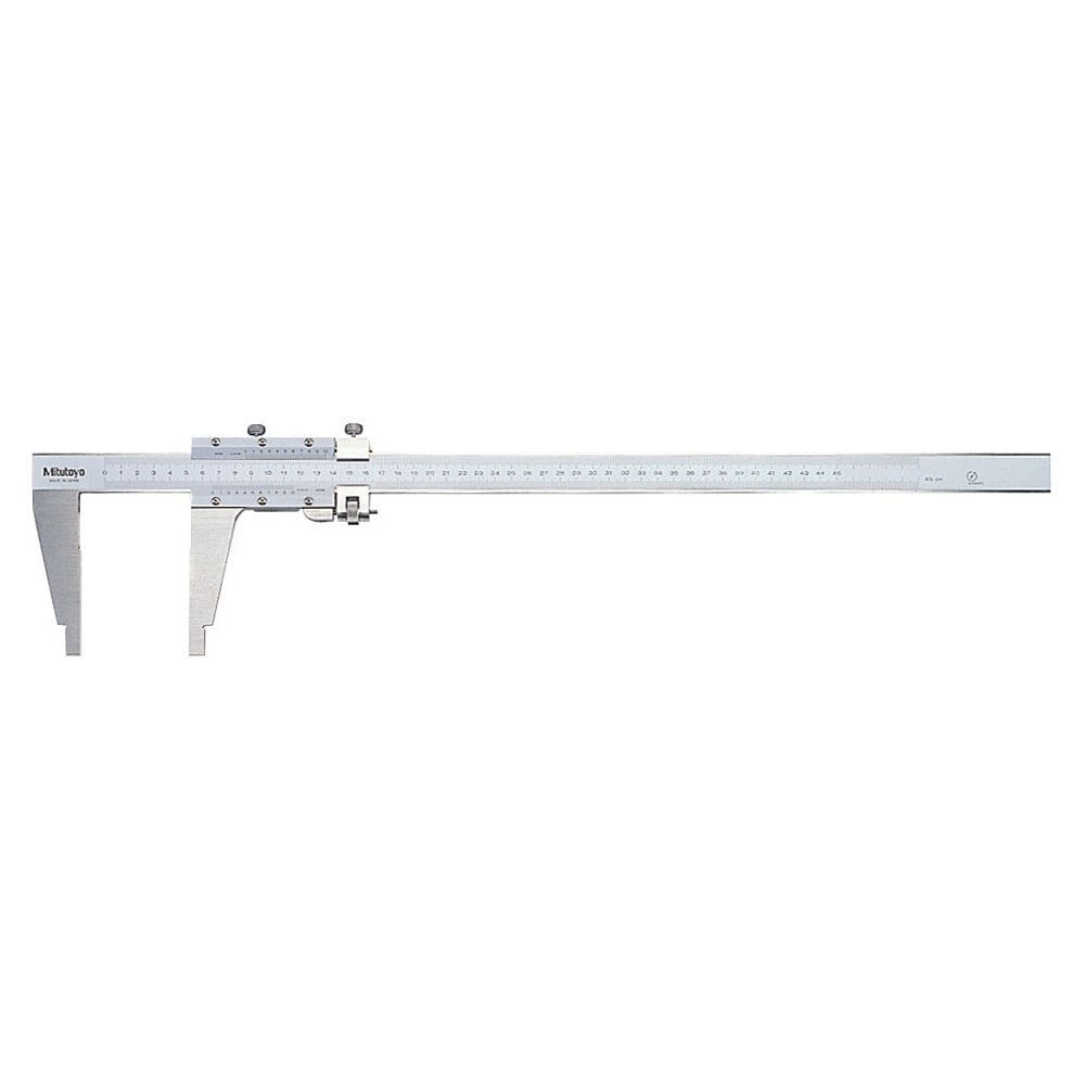 Mitutoyo 160-128 Nib Jaw Fine Adjustment Vernier Caliper 0-450mm, Graduation 0.02 mm