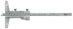 Mitutoyo 527-102 Vernier Depth Gauge 0-200mm, Graduation 0.02 mm