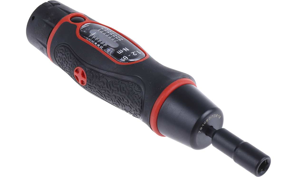 Norbar 13852 Torque Tools Adjustable Hex Torque Screwdriver, 1.2 → 6Nm, 1/4 in Drive