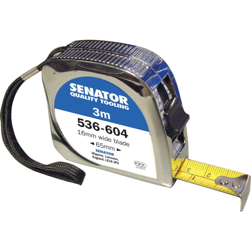 SENATOR 3m LACQUER COATING CHROME CASED LOCKING TAPE