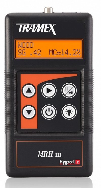 Tramex MRH3 - MOISTURE AND RELATIVE HUMIDITY METER FOR MEASURING AND EVALUATING MOISTURE CONTENT AND RELATIVE HUMIDITY IN BUILDING MATERIALS