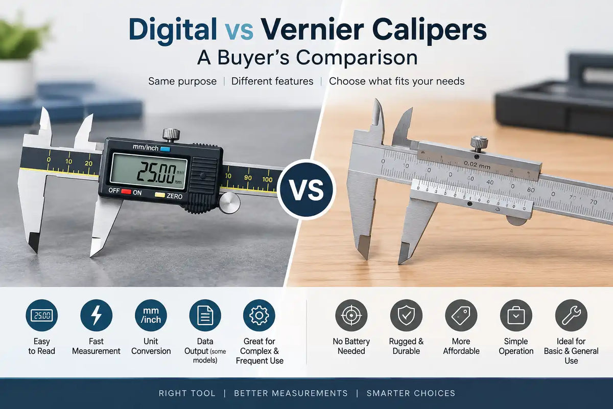 Digital vs Vernier Calipers: A Buyer’s Comparison