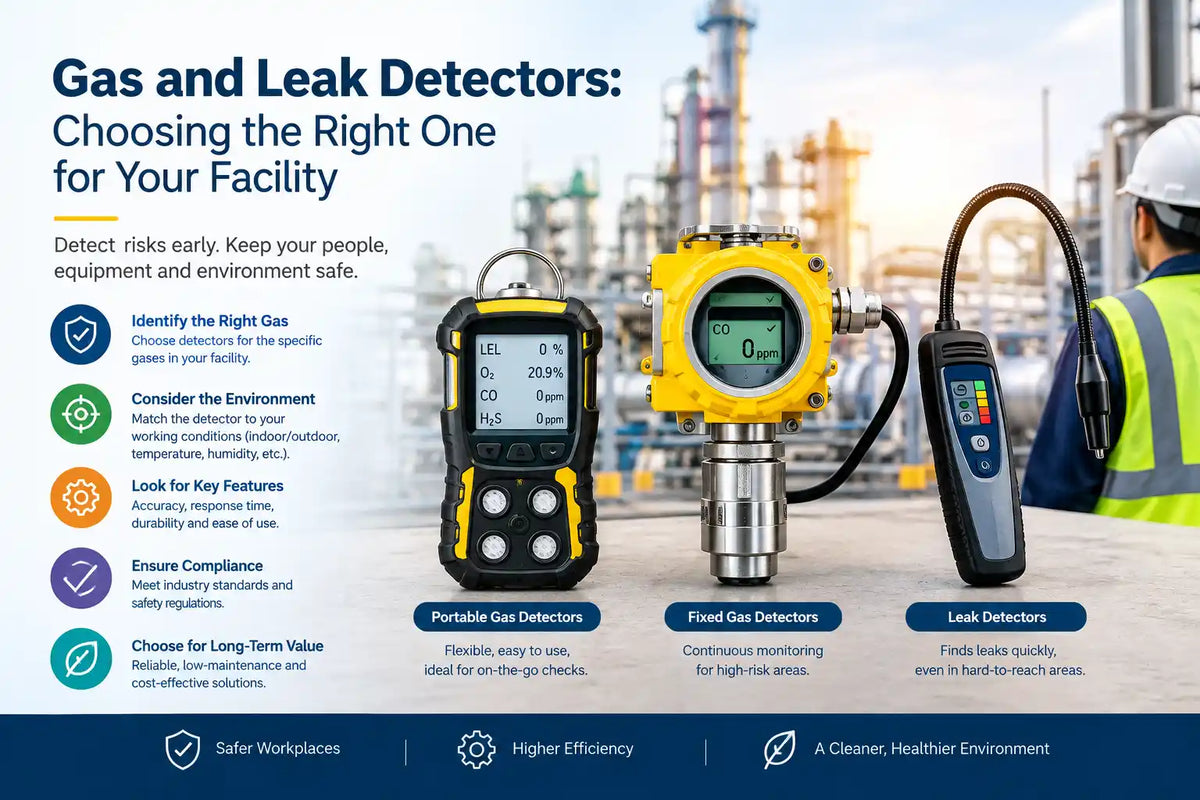 Gas and Leak Detectors: Choosing the Right One for Your Facility
