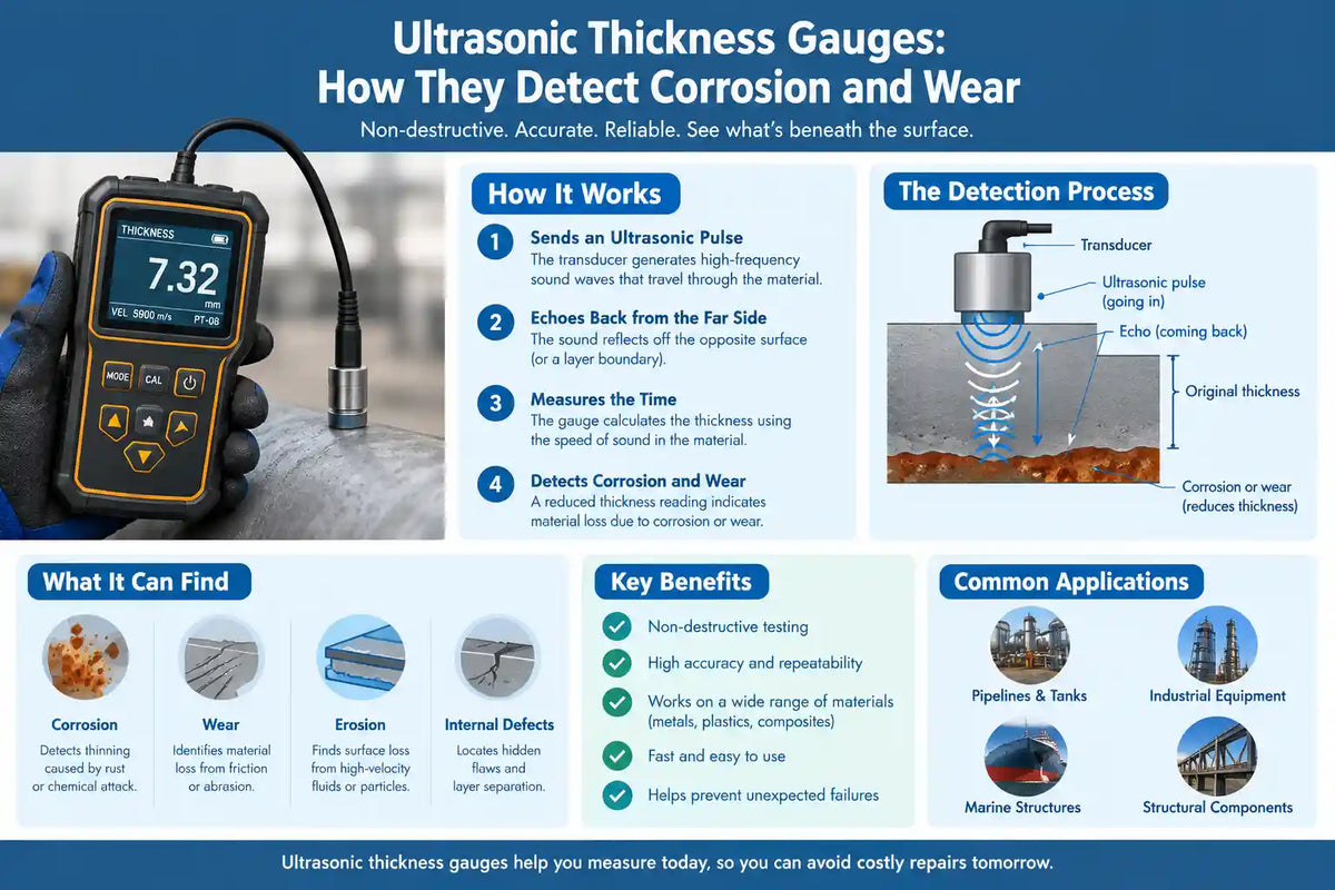 Ultrasonic Thickness Gauges: How They Detect Corrosion and Wear