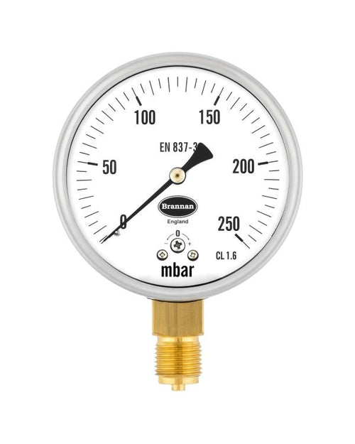 Brannan CAP001 | Capsule Pressure Gauge | 0-25 to 0-600 mbar, 1.6% or 2.5% - generaltechuae (2)