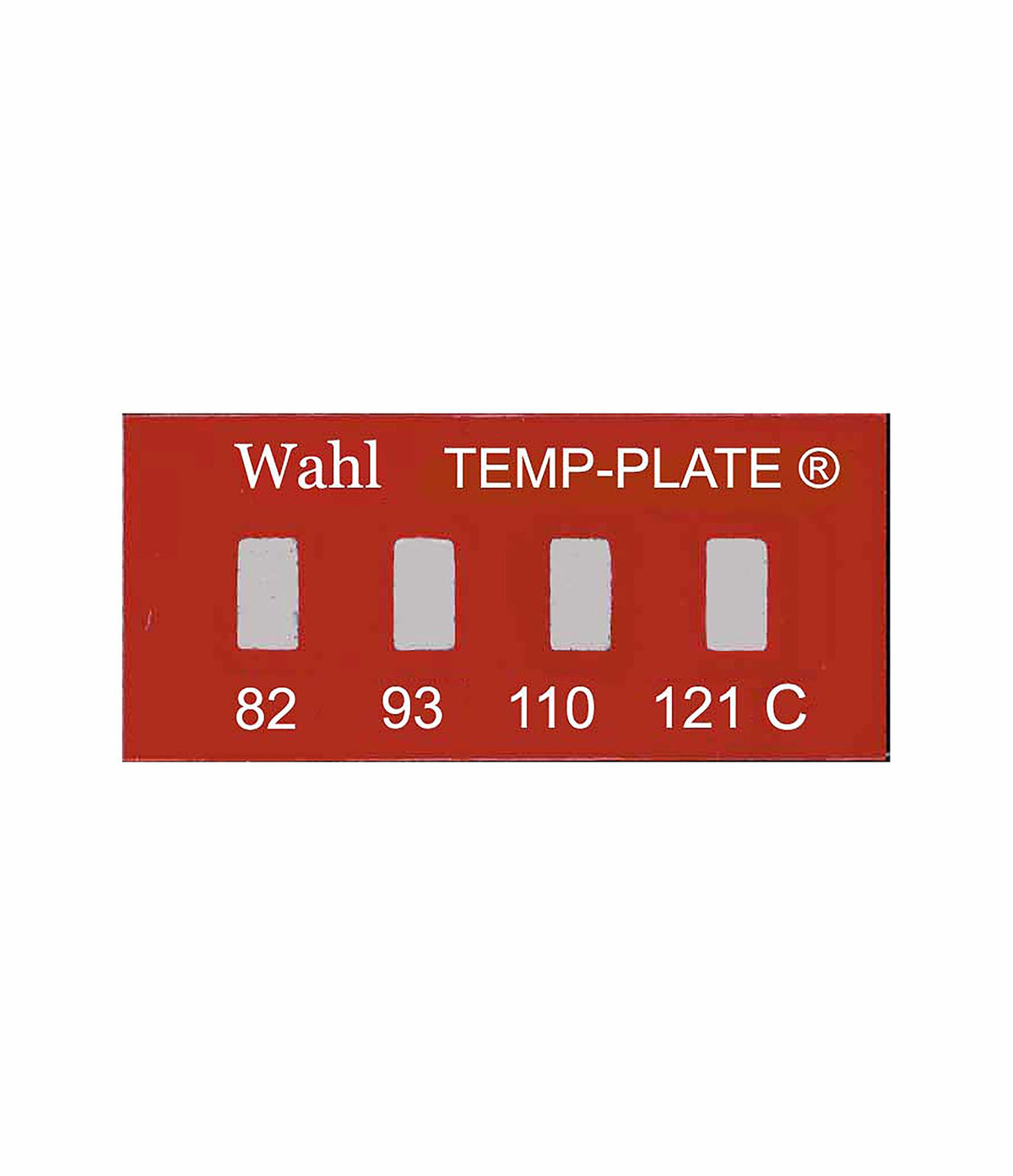 Palmer Wahl 101-4 | Mini Four Position Temp-Plate Labels | 10 x 21 mm, Box of 10 - generaltechuae
