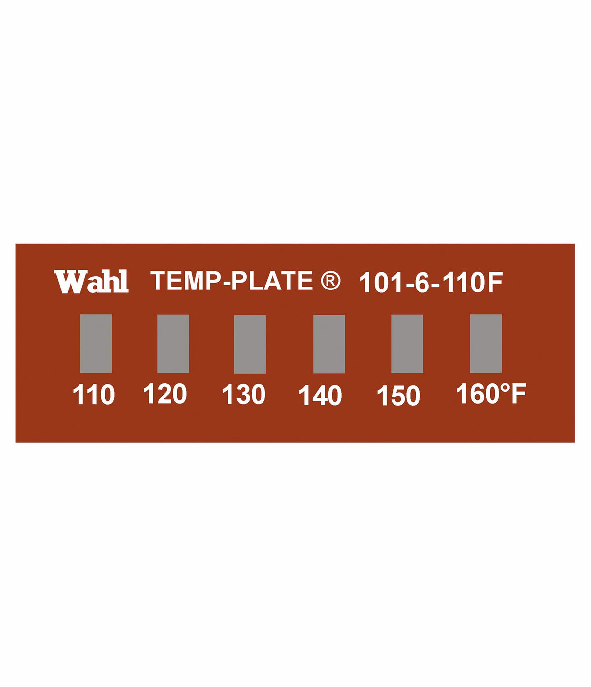 Palmer Wahl 101-6 | Mini Six Position Temp-Plate Labels | 10 x 29 mm, Box of 10 - generaltechuae