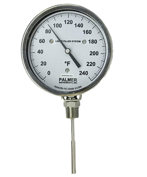 Palmer Wahl 1050_Dial | 1050 Series Rigid Stem Direct Drive Dial Thermometer | 5 in, 1/2 in NPT - generaltechuae