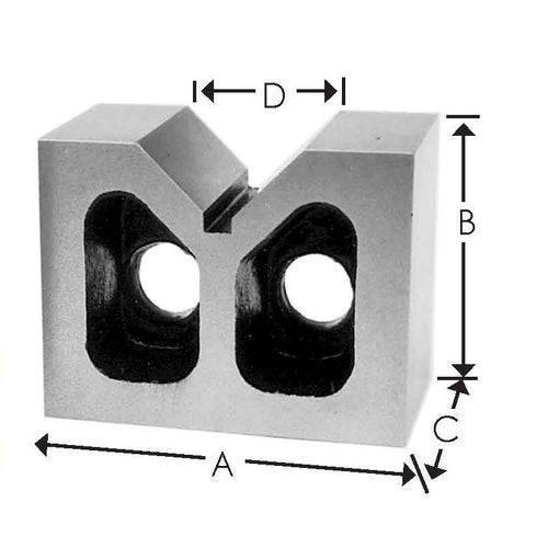 Flexbar 11080 | Cast Iron V-Blocks, Matched Pair | 6 in, 90° Vee - generaltechuae (2)